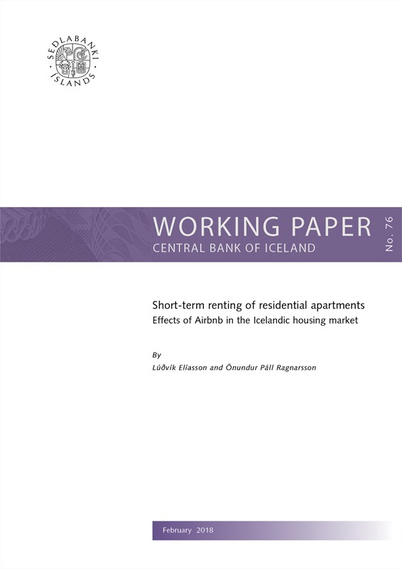 Cover of Working Paper No. 76