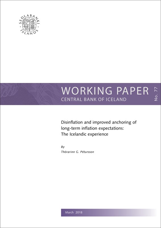 Cover of Working Paper No. 77