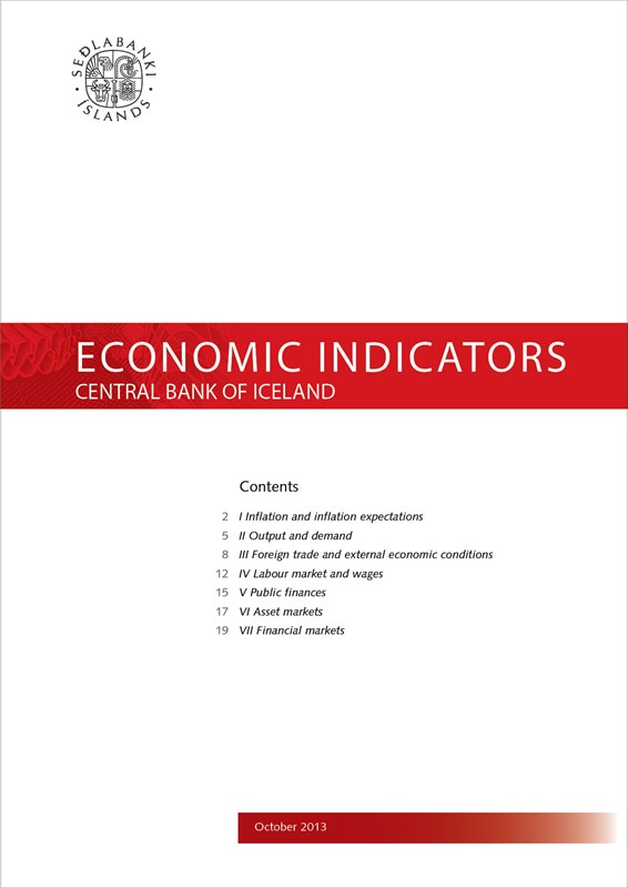 Cover of Economic Indicators October 2013