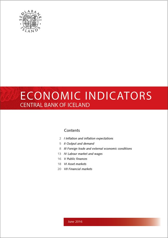Cover of Economic Indicators June 2016